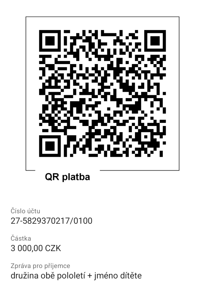 platba za obě pololetí